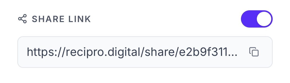 Turning a ledger into a read-only share link